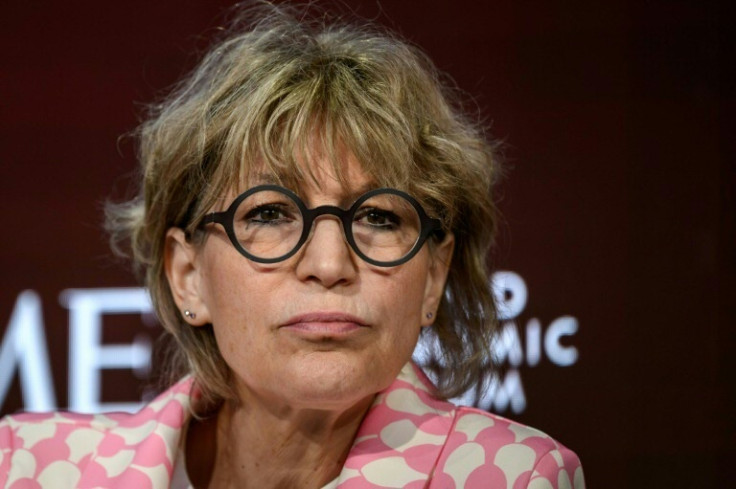 Amnesty secretary general Agnes Callamard presented the group's world report for 2022 in Paris