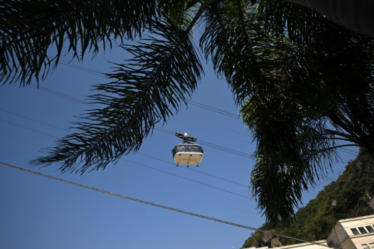 The "bondinho" cable car to the top of Sugarloaf