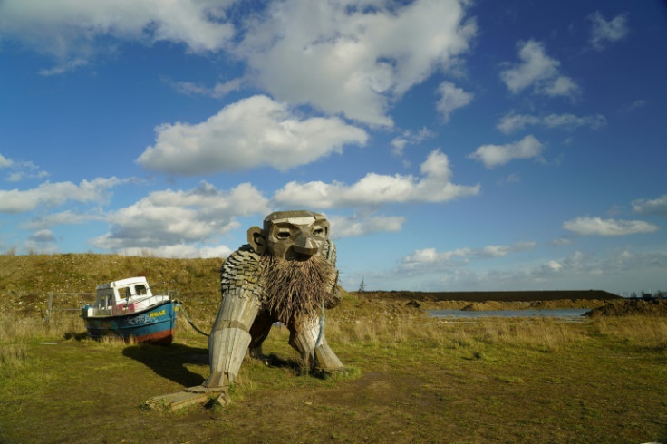 One of Thomas Dambo's giant trolls in Copenhagen, Denmark