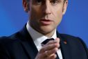 Under pressure: French President Emmanuel Macron