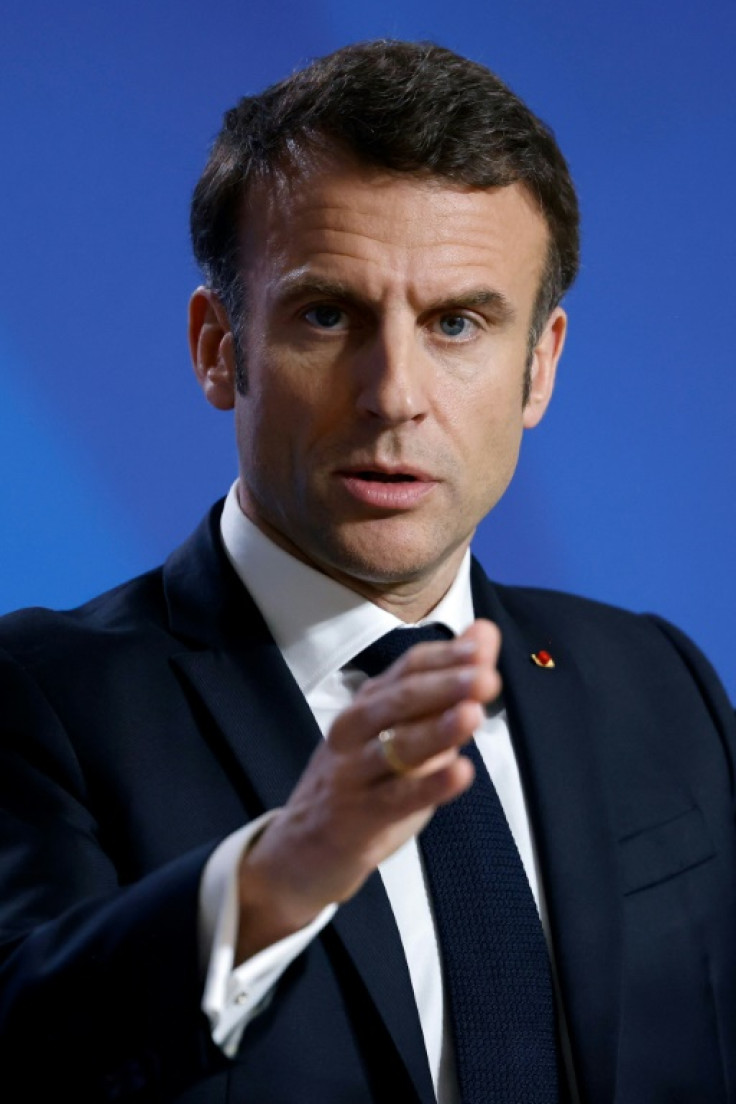 Under pressure: French President Emmanuel Macron