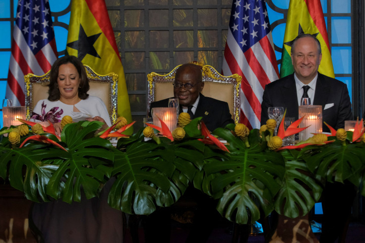 U.S. Vice President Kamala Harris attends a state banquet during week-long visit