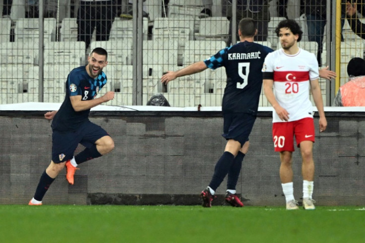 Mateo Kovacic scored twice as Croatia beat Turkey in Bursa