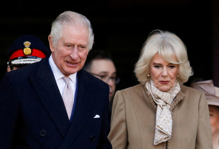 Britain's King Charles and Queen Camilla visit Bolton Town Hall, in Bolton