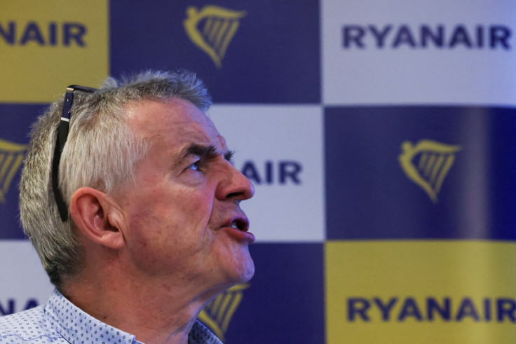 Ryanair CEO Michael O'Leary attends a news conference in Brussels