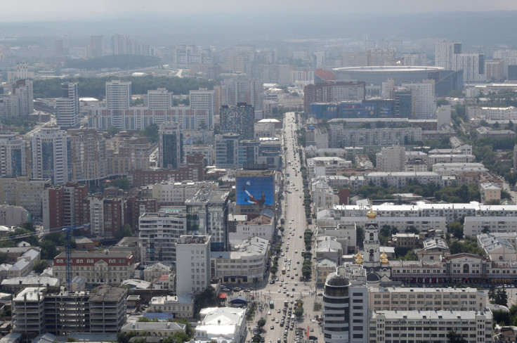 A view of the city of Yekaterinburg in Russia