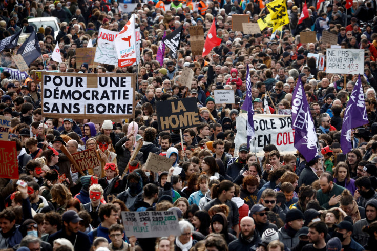 Ninth day of national strike and protest in France against the pension reform