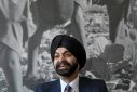US' candidate to head the World Bank, Ajay Banga, speaks during an interview in Nairobi on March 8, 2023
