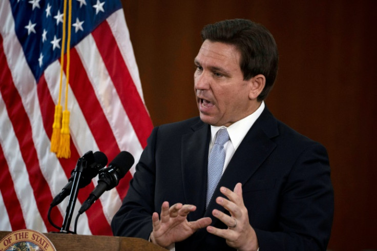 Florida Governor Ron DeSantis, Trump's biggest likely challenger for the Republican nod, has been largely silent on his rival's many controversies
