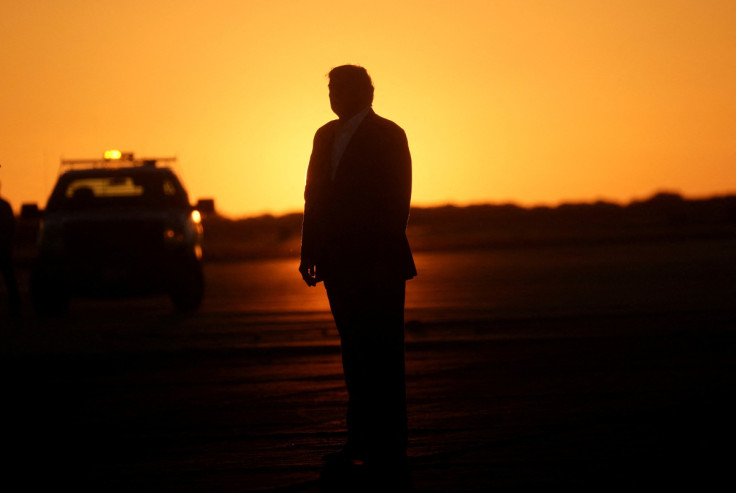 Former U.S. President Donald Trump holds a campaign rally in Waco, Texas