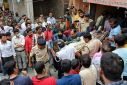 Authorities say the death toll in the collapse of a temple floor in central India is now 35