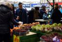 People shop for groceries in south east London