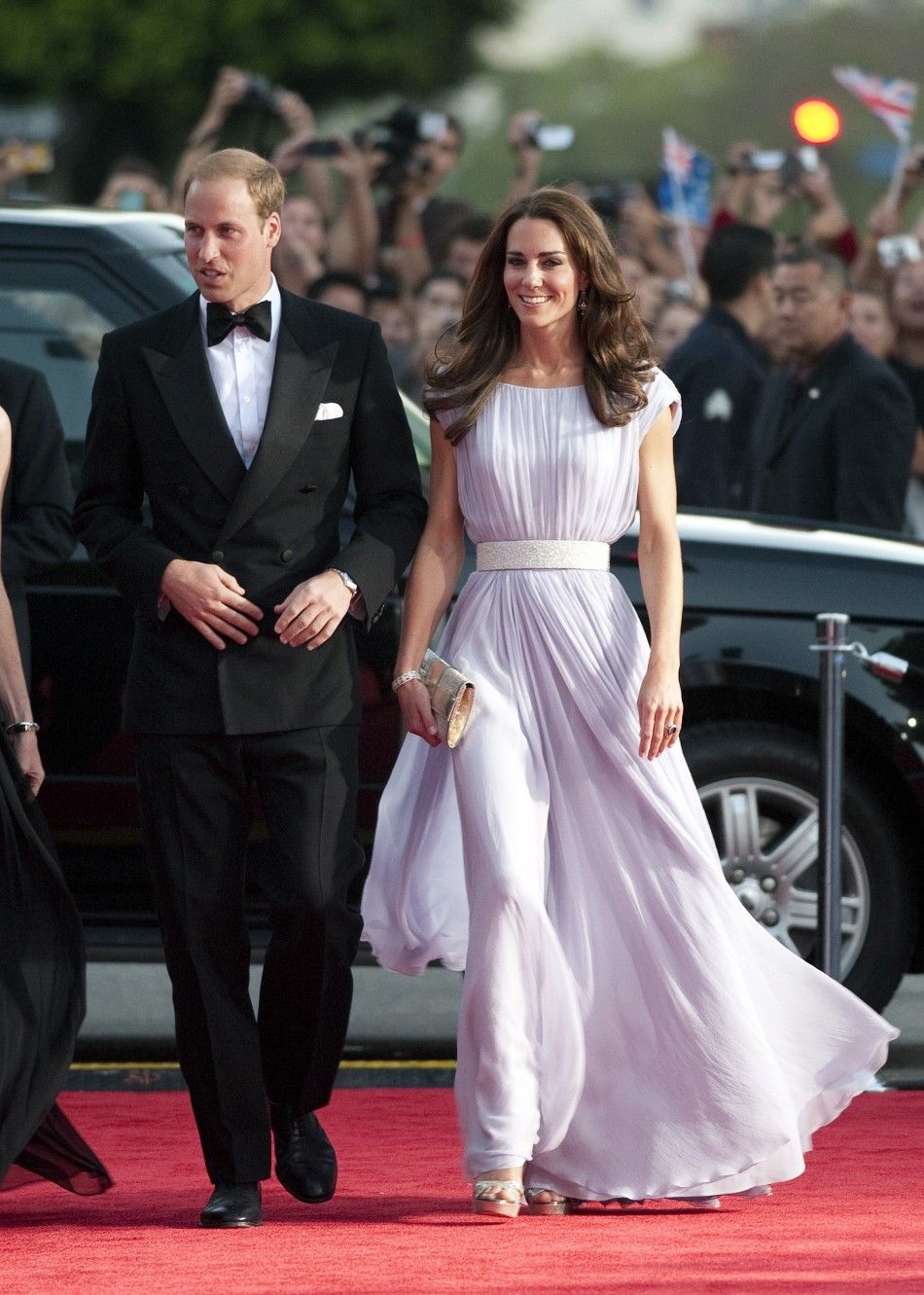 Britian039s Prince William and his wife Catherine, Duchess of Cambridge, arrive at the BAFTA Brits to Watch event in Los Angeles