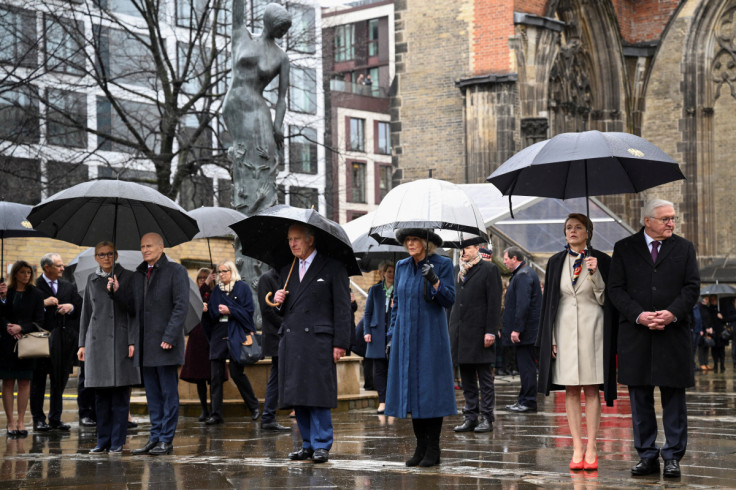 Britain's King Charles visits WW2 memorial in Hamburg