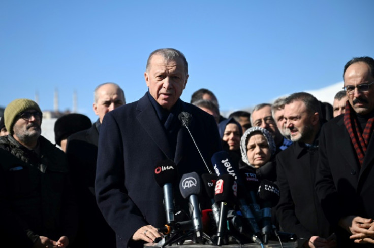 Erdogan has been touring quake-hit cities to revive his re-election campaign