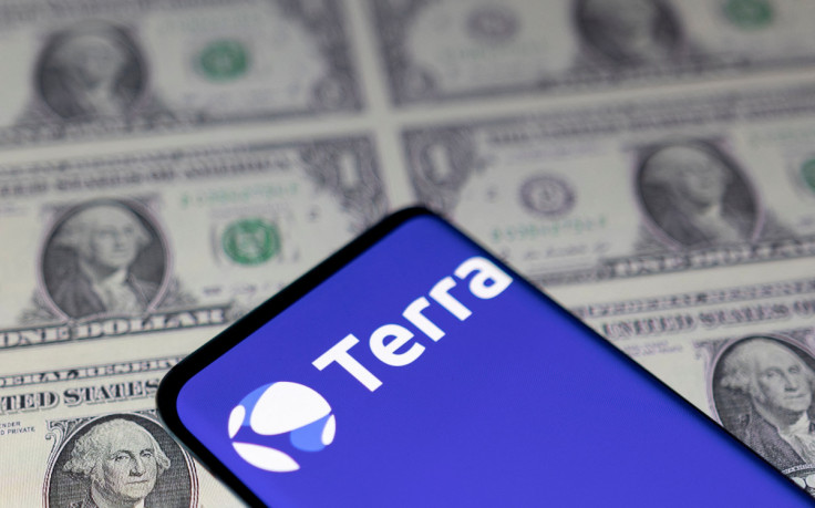 Illustration shows Terra logo and U.S. dollars