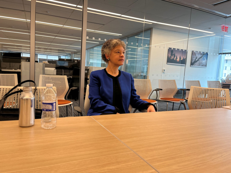 Boston Federal Reserve President Susan Collins speaks in an interview in Washington