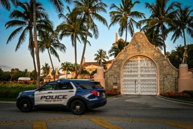 The Mar-a-Lago Club, home of former US president Donald Trump, was besieged by media