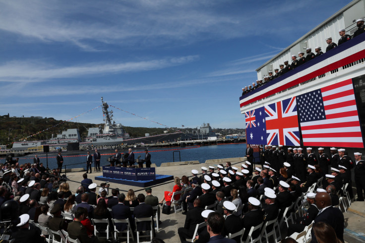 U.S. President Biden meets with Australian PM Albanese and British PM Sunak at Naval Base Point Loma in San Diego