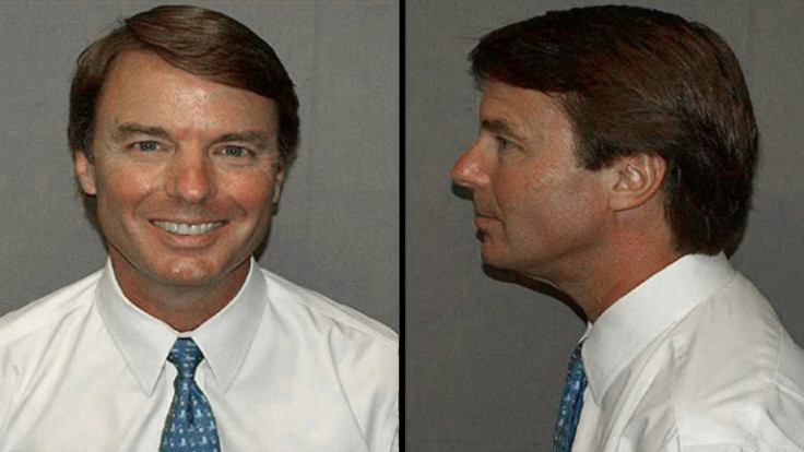 John Edwards offered the politican's smile in his police booking photo