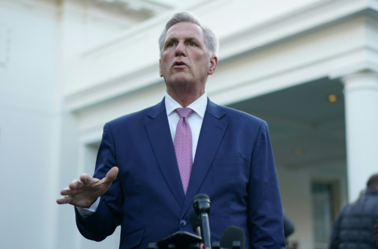 US House Speaker Kevin McCarthy will meet in his home state of California with Taiwan's president, opting not to travel to the island -- at least for now -- as his predecessor Nancy Pelosi did last year