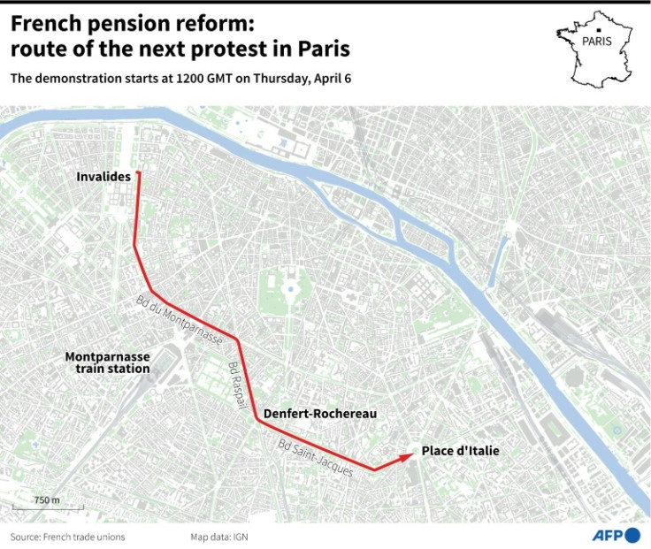 Reform of French pensions: course of the next event in Paris