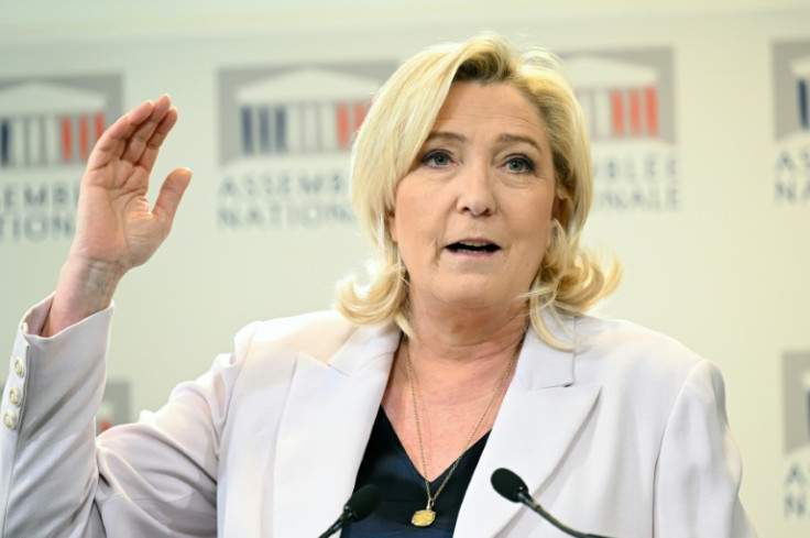 Marine Le Pen, 54, is seen as the big winner from the turmoil in France over pension reform