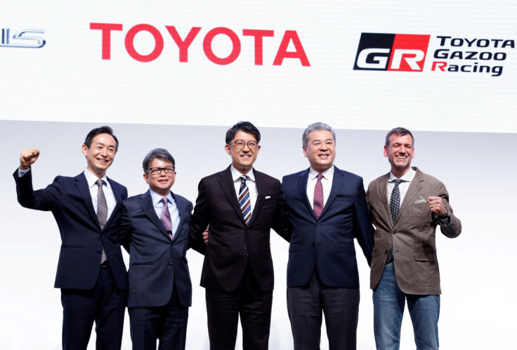 Toyota Motor Corp. incoming President and Chief Executive Koji Sato attends a news conference in Tokyo