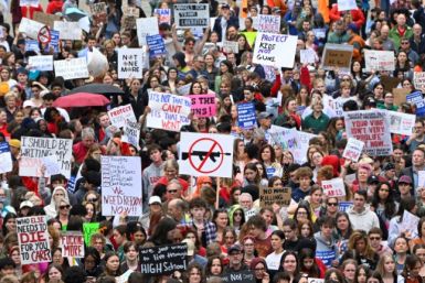 A gun control protest in Nashville, Tennessee, on April 3, 2023