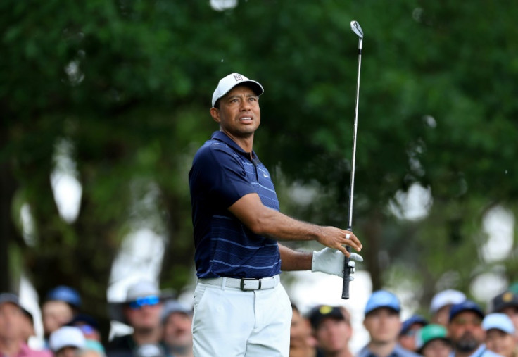 Tiger Woods, a 15-time major winner, was on the cutline at the 87th Masters at two-over overall with seven holes remaining in the second round after storms halted play