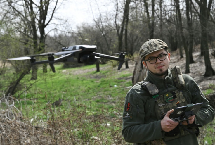 Ukrainian drone pilot Oleksandr heads an air support unit for the army's fifth brigade