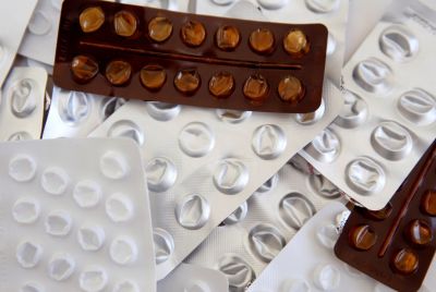 Used blister packets that contained medicines, tablets and pills are seen, in this picture illustration