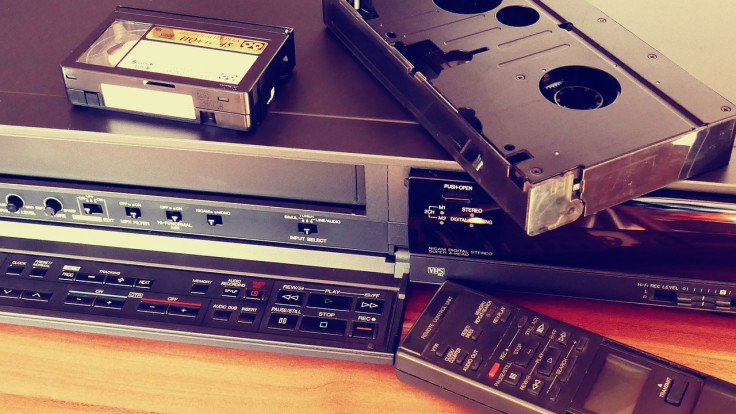 VCR, Video Tapes, Remote, Old School, Media,Casette