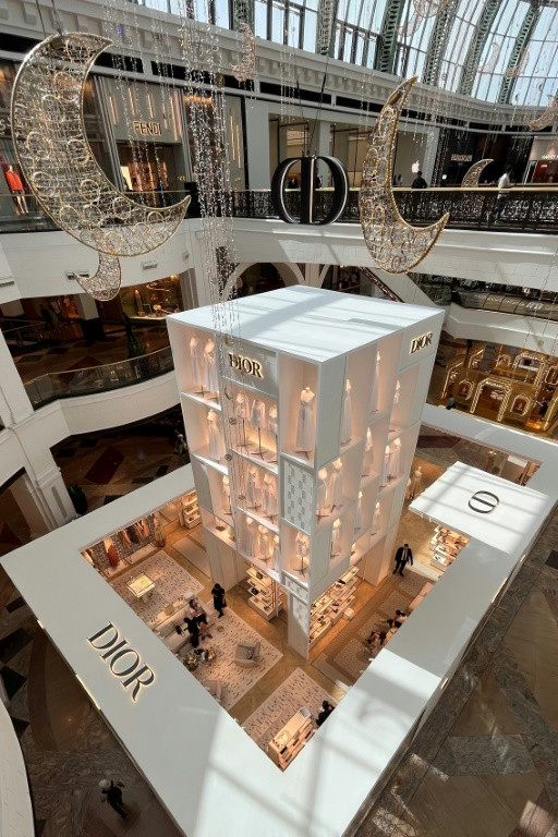 A huge multi-level Dior Ramadan display in the Mall of the Emirates in Dubai