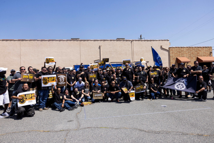 United Parcel Service and the Teamsters hold a rally in Orange