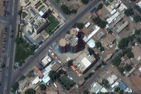 Satellite image shows a damaged hospital in Khartoum