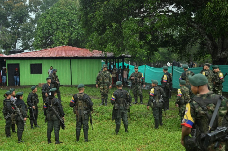 Armed FARC dissidents produced a show of force in their fiefdom in southern Colombia