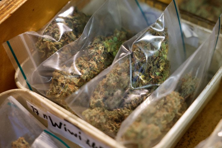 A supply of Cannabis is seen at a coffeeshop in Breda