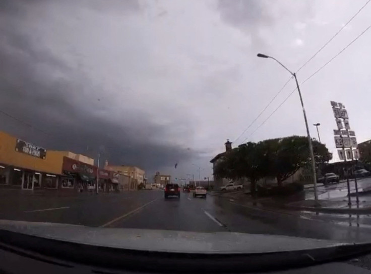 Storm clouds are seen in Anadarko, Oklahoma