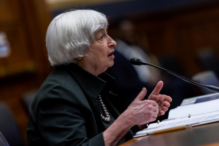 U.S. Treasury Secretary Janet Yellen testifies during a U.S. House Committee on Financial Services hearing on the Annual Report of the Financial Stability Oversight Council, on Capitol Hill in Washington