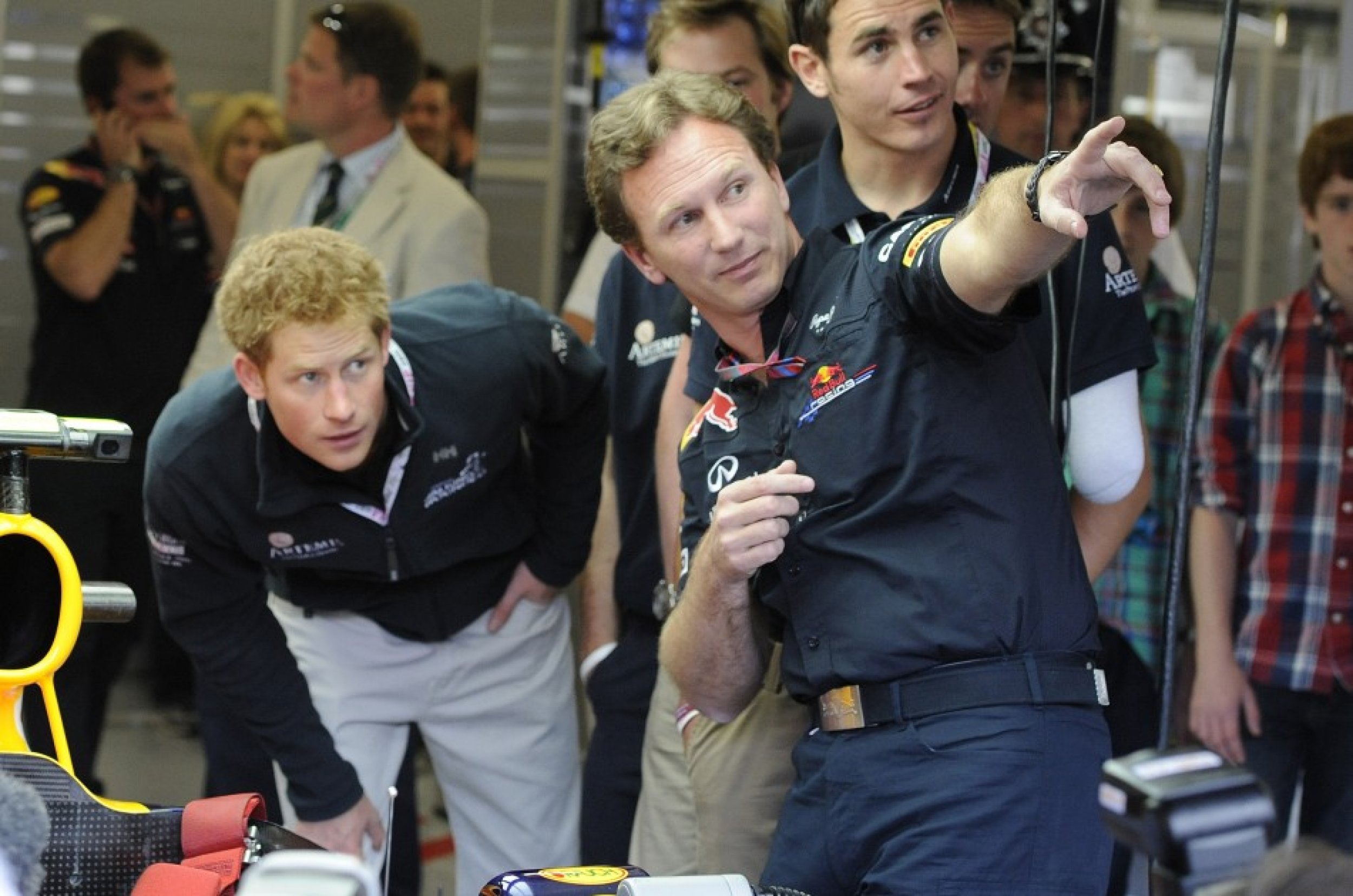 Prince Harry at British Grand Prix
