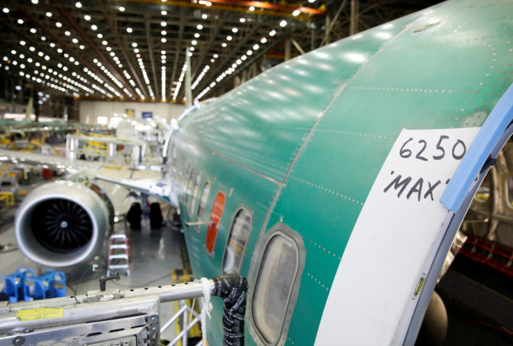 Boeing's 737 MAX-9 is pictured under construction at their production facility in Renton, Washington