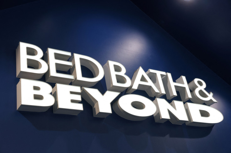 Signage is seen at a Bed Bath & Beyond store in Manhattan, New York City