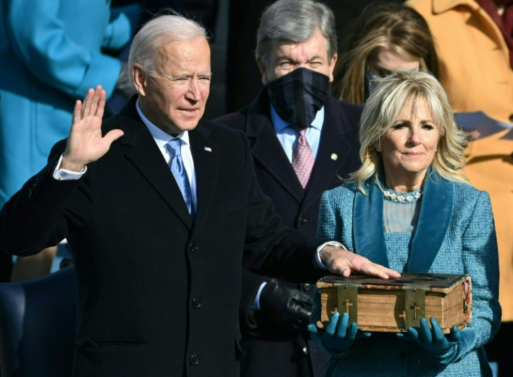 President Joe Biden took the oath of office on January 20, 2021 with the United States in full-blown crisis mode after four years of Donald Trump, as it struggled to repel a ferocious pandemic and lift a sinking economy