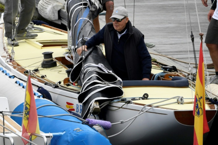 Former Spanish king Juan Carlos I, 85, came home for the second time to watch his yacht compete in a regatta in the northwestern resort of Sanxenxo