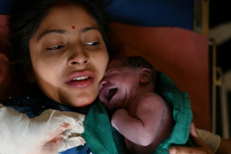 22-year-old Manu Bala's newborn is placed on her chest