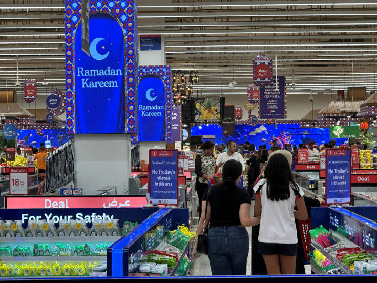 People shop ahead of the holy month of Ramadan at the Mall of the Emirates in Dubai