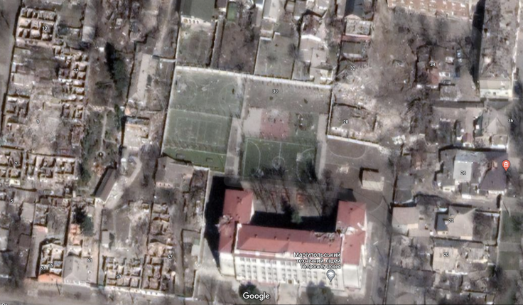 Google Maps Mariupol, Ukraine