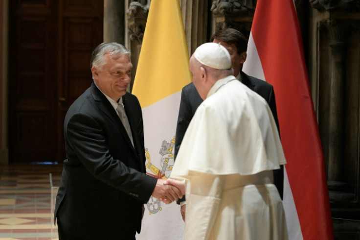 Viktor Orban (left) has been eager to revive what he calls the 'Christian civilisation' suppressed during the four-decade communist era