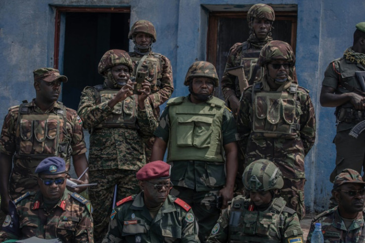 Leaders from the regional force met with M23 rebels on January 6 for the handover of a camp at Rumangabo
